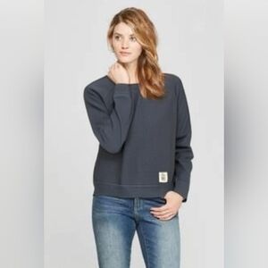 Abercrombie & Fitch Dark Gray Sheer Back Sweatshirt